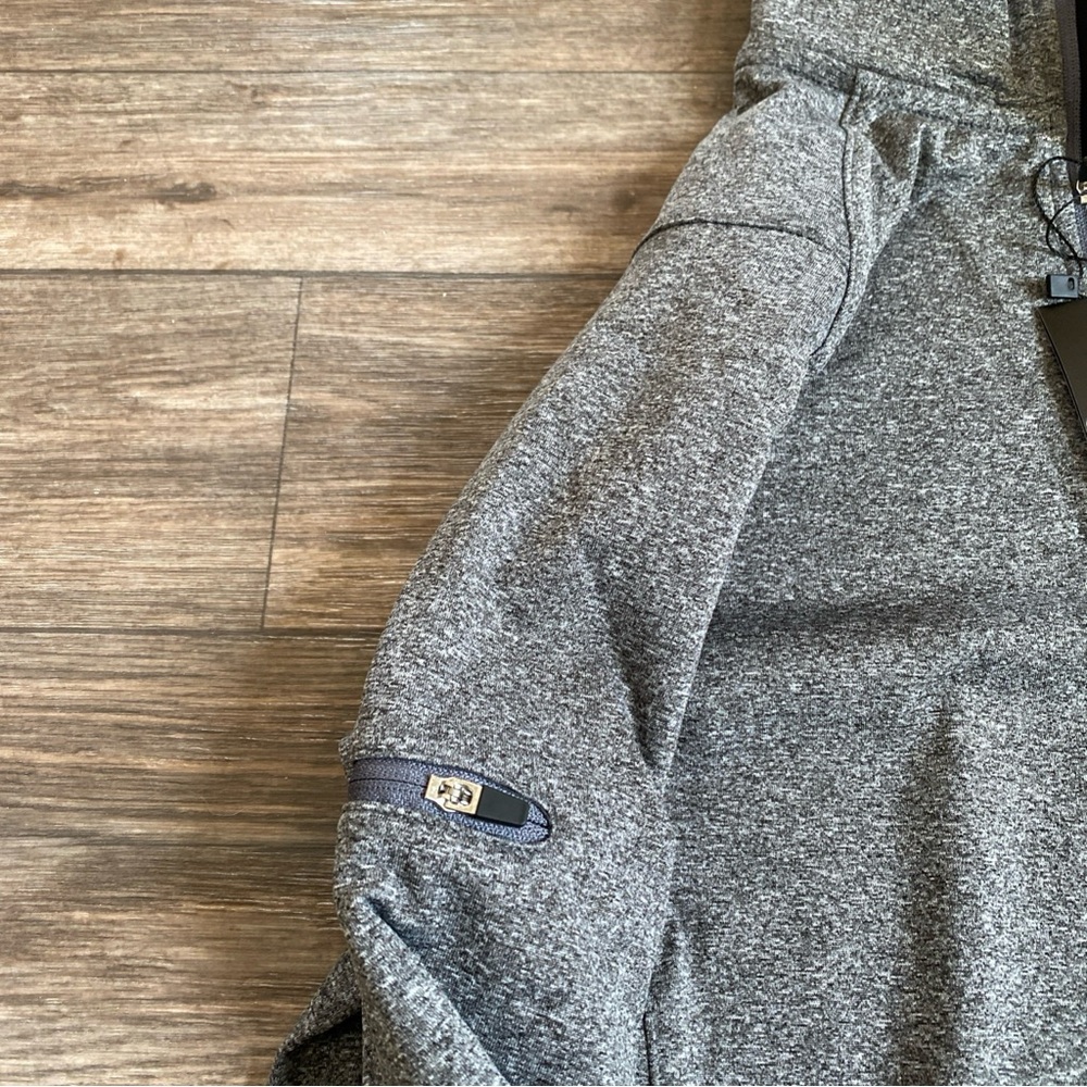 UNRL Gray Quarter-Zip Performance Pullover S NWT - image 2